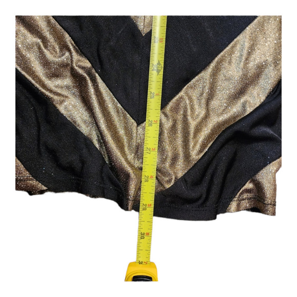 NWT Alice+Olivia Vida Metallic Chevron-Stripe Dress size medium - Picture 9 of 10